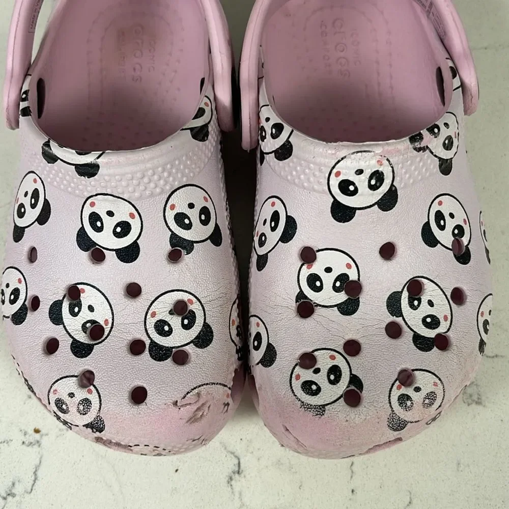 Crocs Childrens/Kids Classic Panda Clogs (Blush Pink) Size 8 Toddler